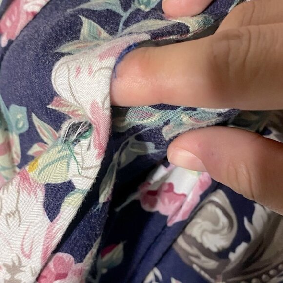 Vintage Honey Fashions Romantic Floral Cottagecore Dress With Lace Collar - Picture 8 of 13